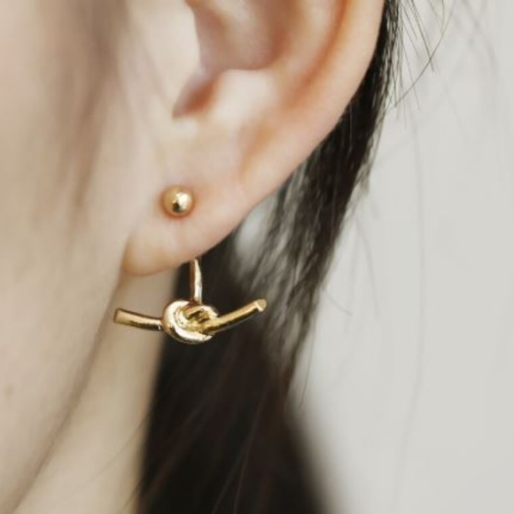 🔥2 for $15🔥 Knot Gold Stud Earrings - Picture 4 of 8